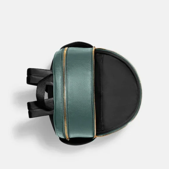 Coach Court Leather Marine Color Backpack - Picture 3 of 5